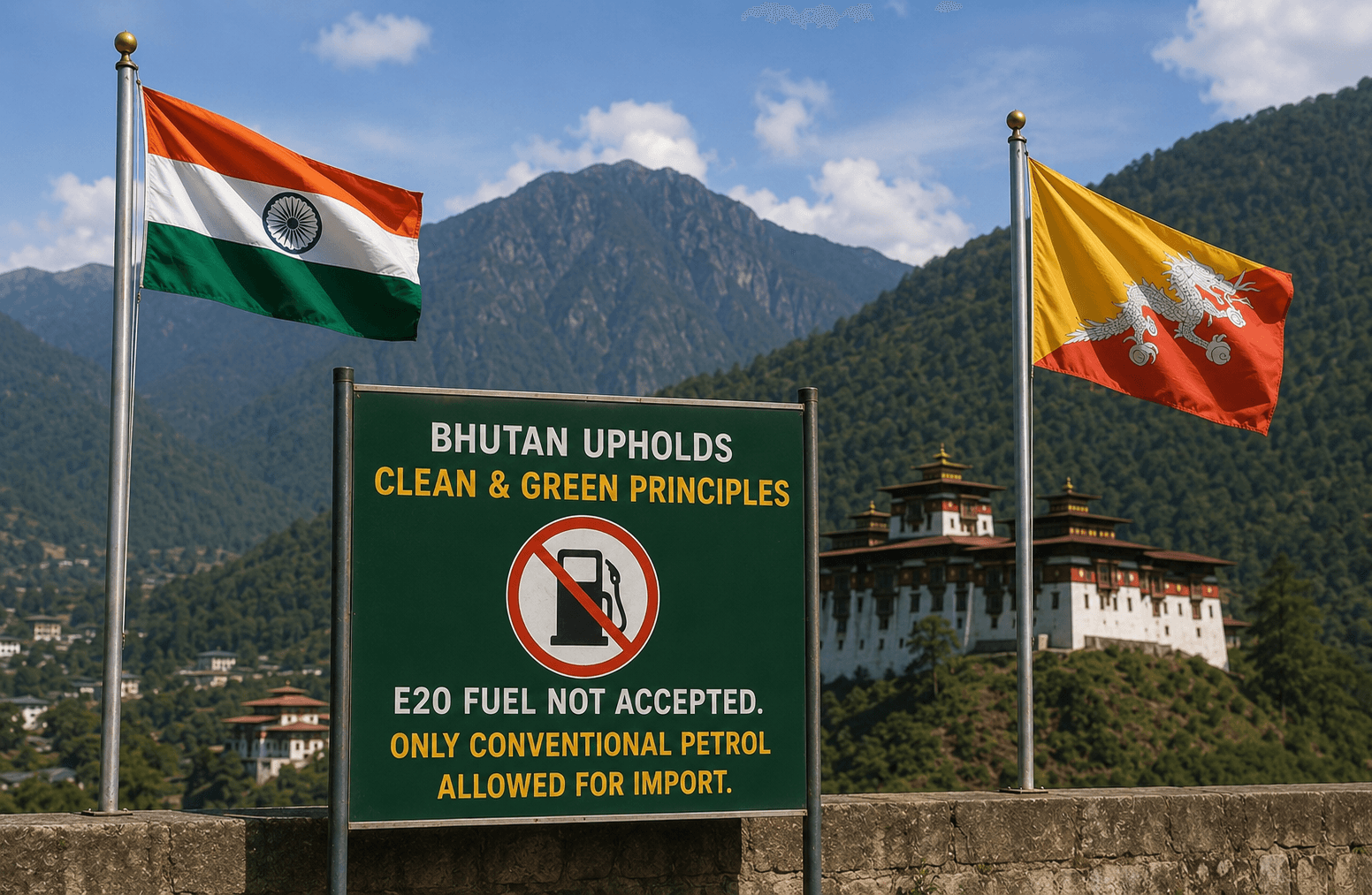 Bhutan Declines India's E20 Petrol Request