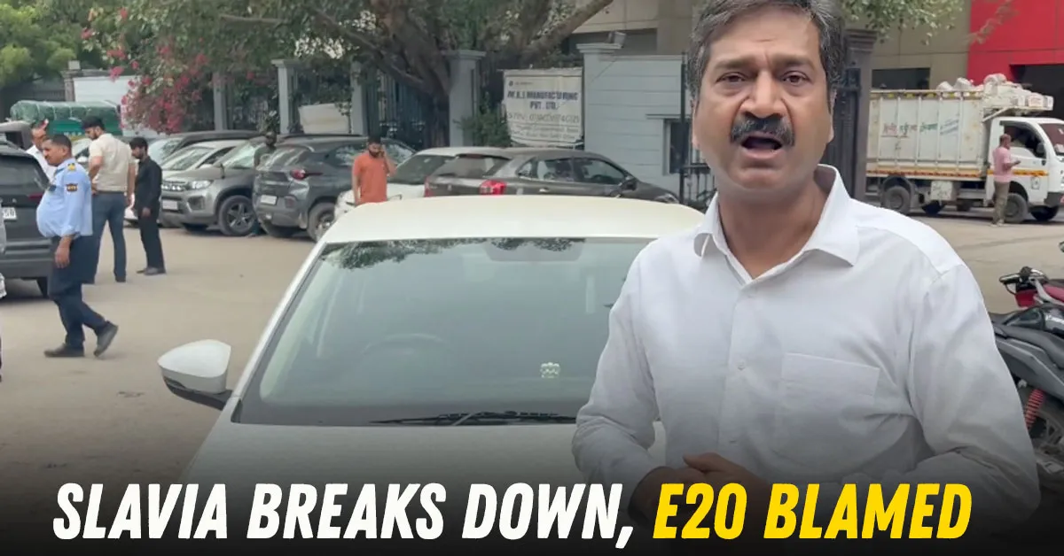 Skoda Slavia Breakdown Controversy: Service Center Blames E20 Petrol — News | AutoThrust India